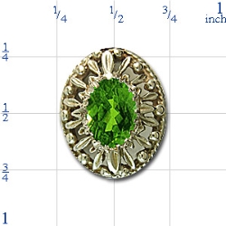 rk719 Peridot Bracelet Slide 